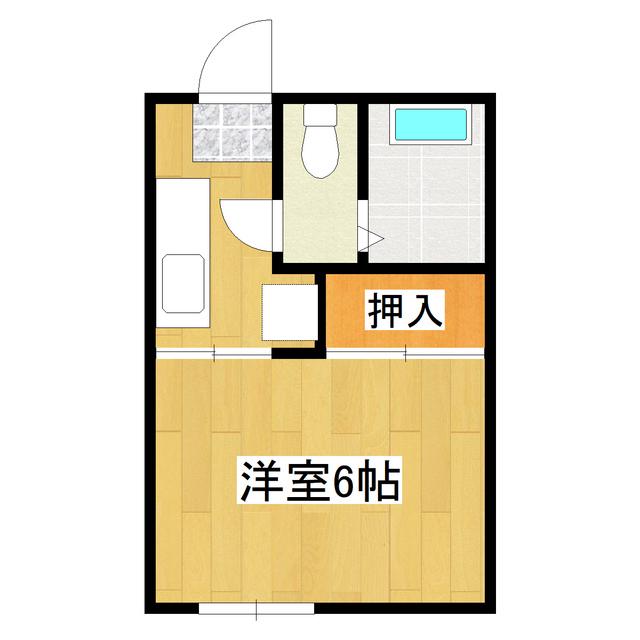 ニューパレス(1K/1階)の間取り写真