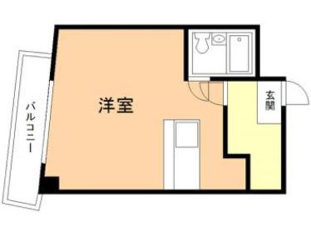 アクア堤(ワンルーム/6階)の間取り写真