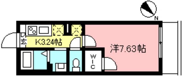 AXIS経堂(1K/1階)の間取り写真
