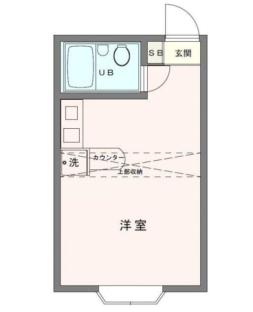 ベルピア・浦和第1(ワンルーム/2階)の間取り写真