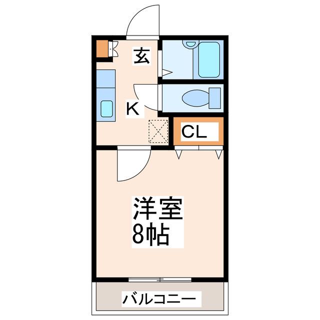 メゾン・ド・サキヤマ(1K/3階)の間取り写真