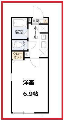 アールステージ(1K/4階)の間取り写真