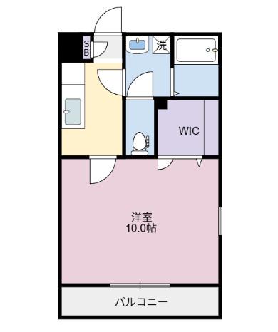 カーデンヒル北島(1K/2階)の間取り写真