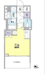 クローバー神田紺屋町(1K/10階)の間取り写真