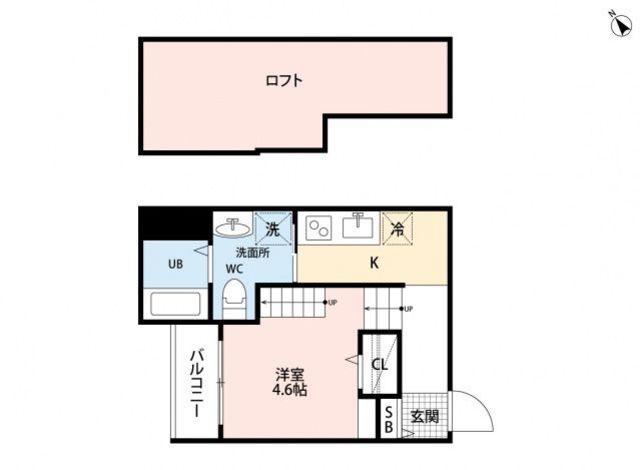 APARTMENT楓(ワンルーム/1階)の間取り写真