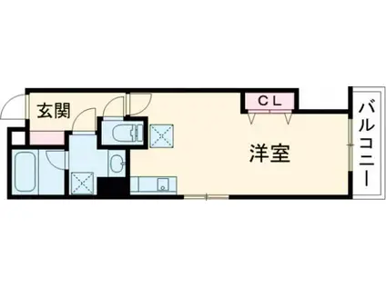 LIVEMAX MOON(ワンルーム/3階)の間取り写真