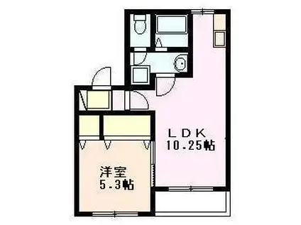 TAKESHO HOUSE(1LDK/2階)の間取り写真