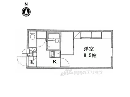 レオパレスBLOSSOM(1K/2階)の間取り写真