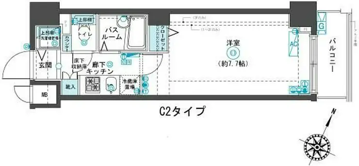 フェニックス渋谷本町 2階階 間取り