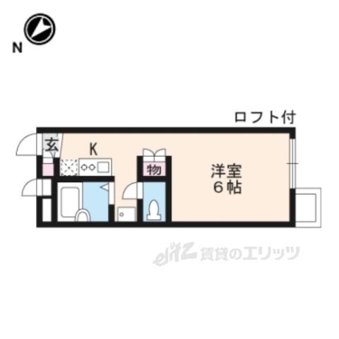 レオパレスTORUMARIN(1K/2階)の間取り写真
