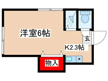 アドレス百合丘(1K/2階)の間取り写真