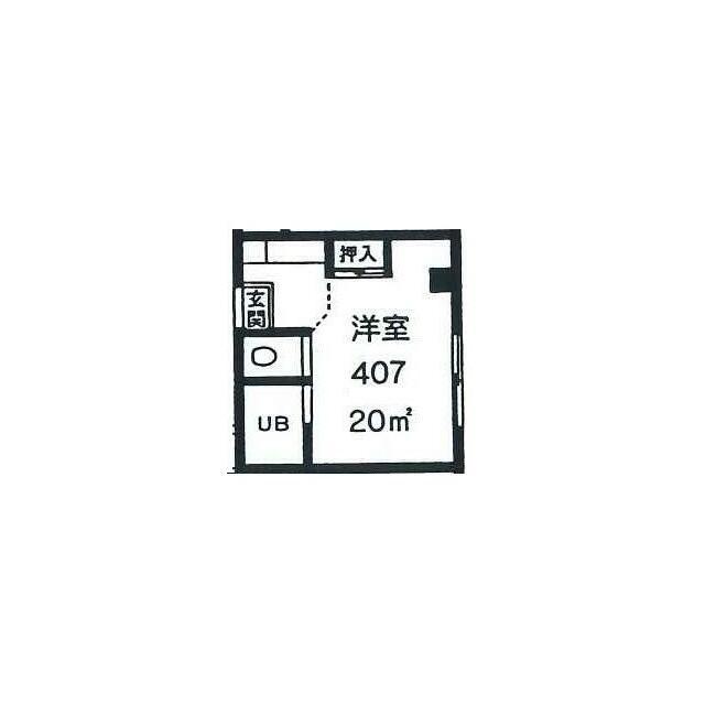 マルコーマンション(ワンルーム/4階)の間取り写真