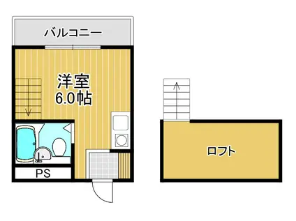 ヨーロピアン千代田(1K/1階)の間取り写真