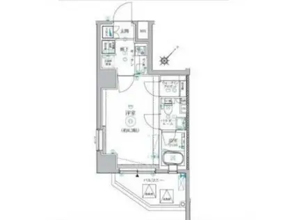 パティーナエーレ東中野(1K/8階)の間取り写真