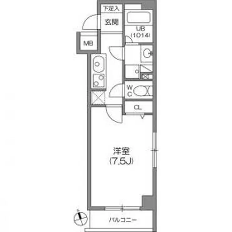 ガーラプレイス八幡山壱番館 2階階 間取り