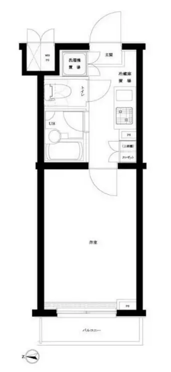 ルーブル早稲田六番館 3階階 間取り