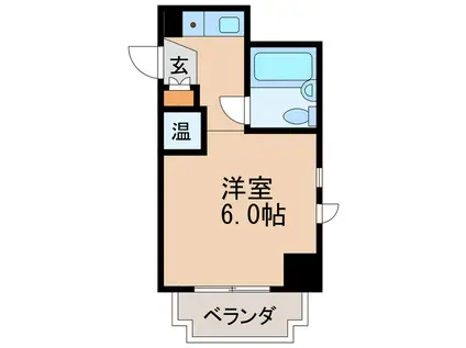 プレスイン名城東(ワンルーム/5階)の間取り写真