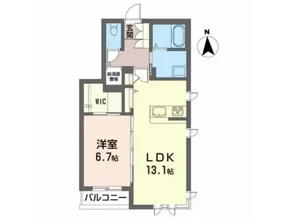 メゾンマストなみ木(1LDK/3階)の間取り写真