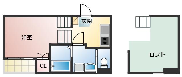 MAISON CASABLANCA(1SK/1階)の間取り写真