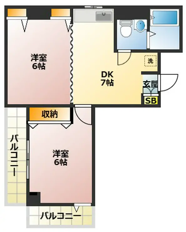アジュール南大塚 3階階 間取り