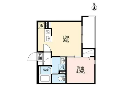 RH 小手指(1LDK/1階)の間取り写真