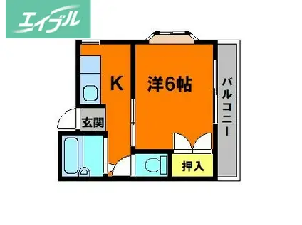 COMFORT HIROSEII(1K/3階)の間取り写真