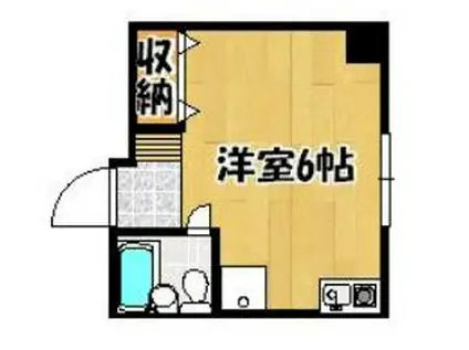 ハイツ樽屋町(ワンルーム/5階)の間取り写真