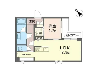 カーサベレオ池袋(1LDK/2階)の間取り写真