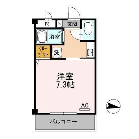 コーポひかり(1K/3階)の間取り写真