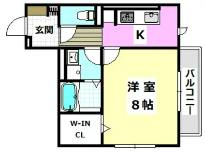 シプレコート茨木(1K/3階)の間取り写真
