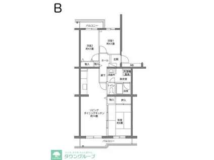 シーブリーズ金沢(3LDK/4階)の間取り写真