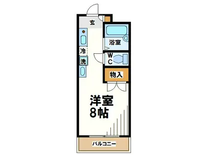 平田ビル(1K/4階)の間取り写真