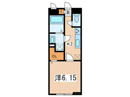 リコルテ湘南(1K/1階)の間取り写真
