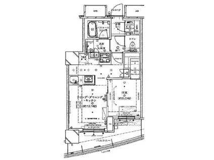 ステーションツインタワーズ糀谷 フロントイースト(1LDK/8階)の間取り写真