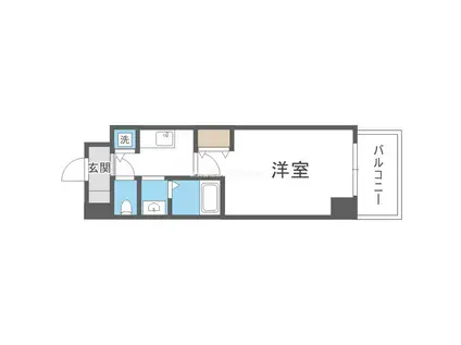 ブロード塚本駅前レジデンス(1K/7階)の間取り写真