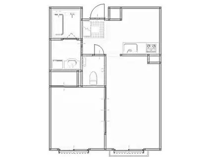 ライトハウス五反田(1LDK/1階)の間取り写真