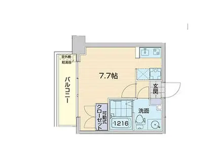 ライブコート丸の内(ワンルーム/14階)の間取り写真