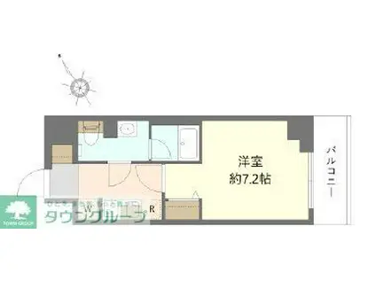 レジデンス船橋東中山(1K/3階)の間取り写真