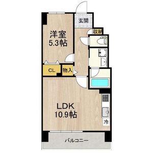 海老江サンライズ(1LDK/1階)の間取り写真