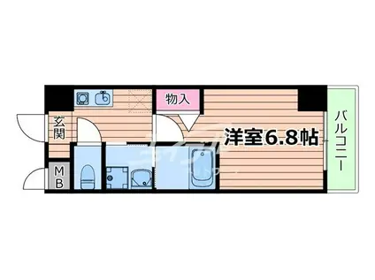 ソル・ティエラ都島(1K/5階)の間取り写真