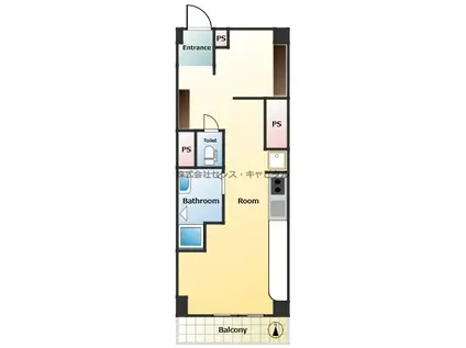 パシフィックワコービル(ワンルーム/9階)の間取り写真