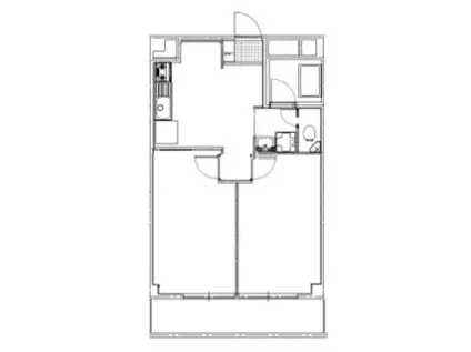 TCRE上板橋常盤台(2DK/1階)の間取り写真