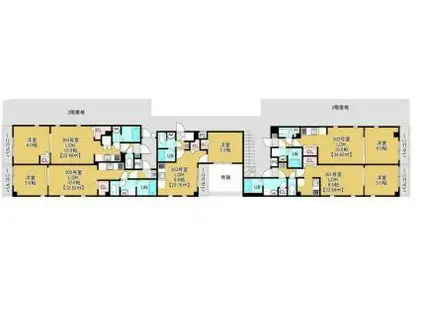 コートドールソガ(1LDK/3階)の間取り写真