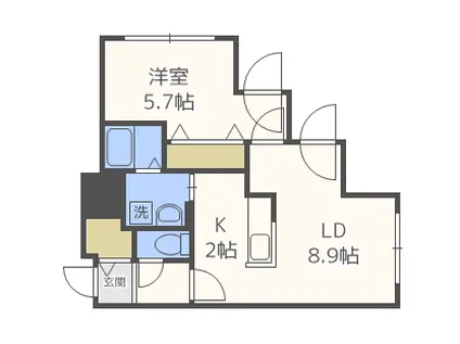 MAISON DE A(1LDK/3階)の間取り写真