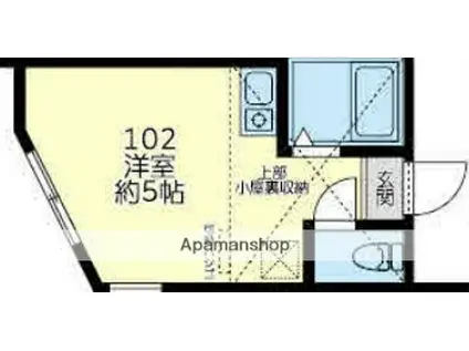 MS ONE(ワンルーム/1階)の間取り写真