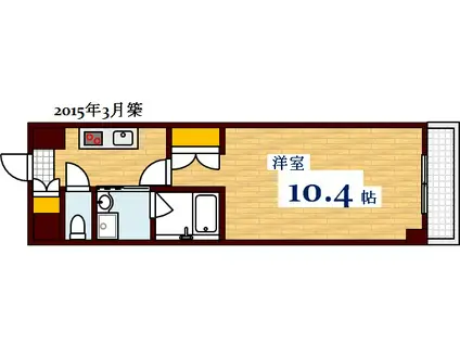 第39やたがいビル(1K/7階)の間取り写真