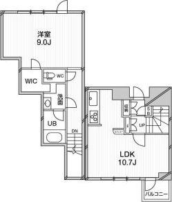 目黒本町マンション(1LDK/1階)の間取り写真