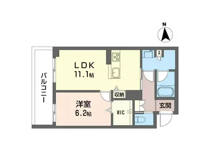 プレミアメゾン戸田(1LDK/2階)の間取り写真