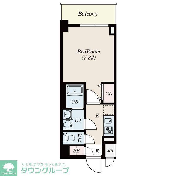 S-RESIDENCE志賀本通ノース(1K/6階)の間取り写真