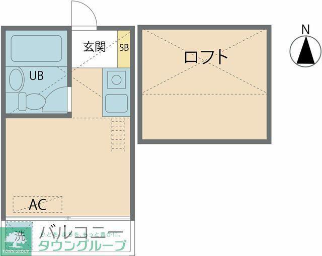 オリス田無南(ワンルーム/1階)の間取り写真